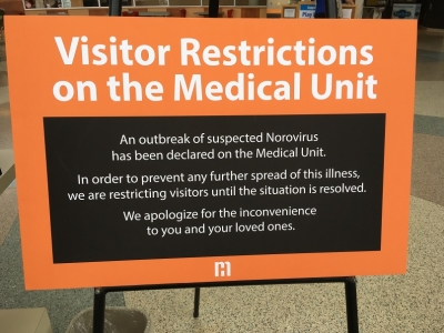 Outbreak sign on  Medical web content images